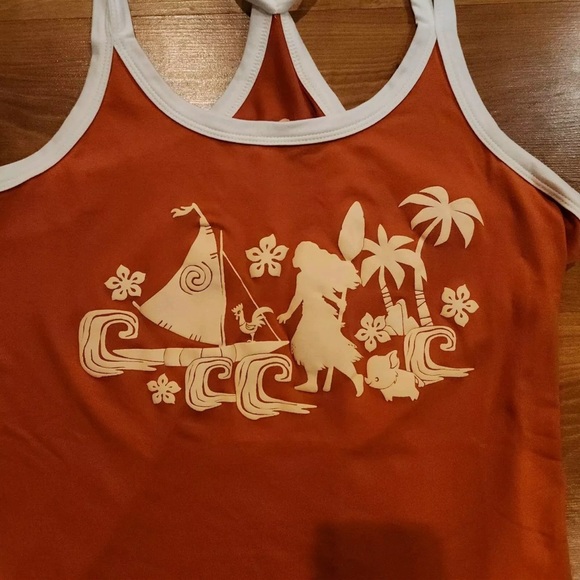 Disney Moana Silhouette Scene Big Girl/Juniors Strappy Tank Top, XS NWT - Picture 2 of 6